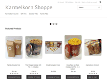 Tablet Screenshot of karmelkornpopcorn.com